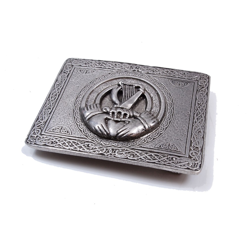 Belt Buckle with Irish Harp