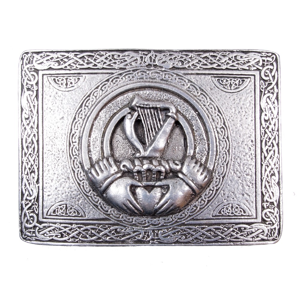 Belt Buckle with Irish Harp