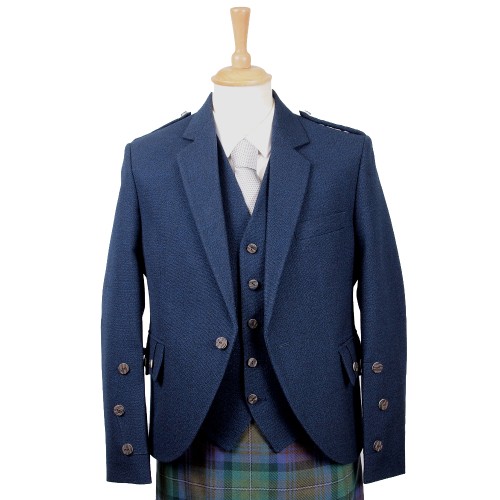 Veste en Tweed "Navy Blue Arrochar"