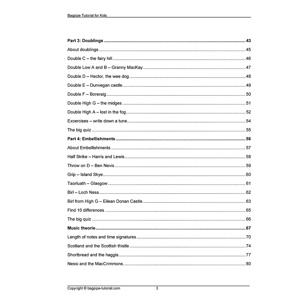 Tutoriel de cornemuse pour enfants